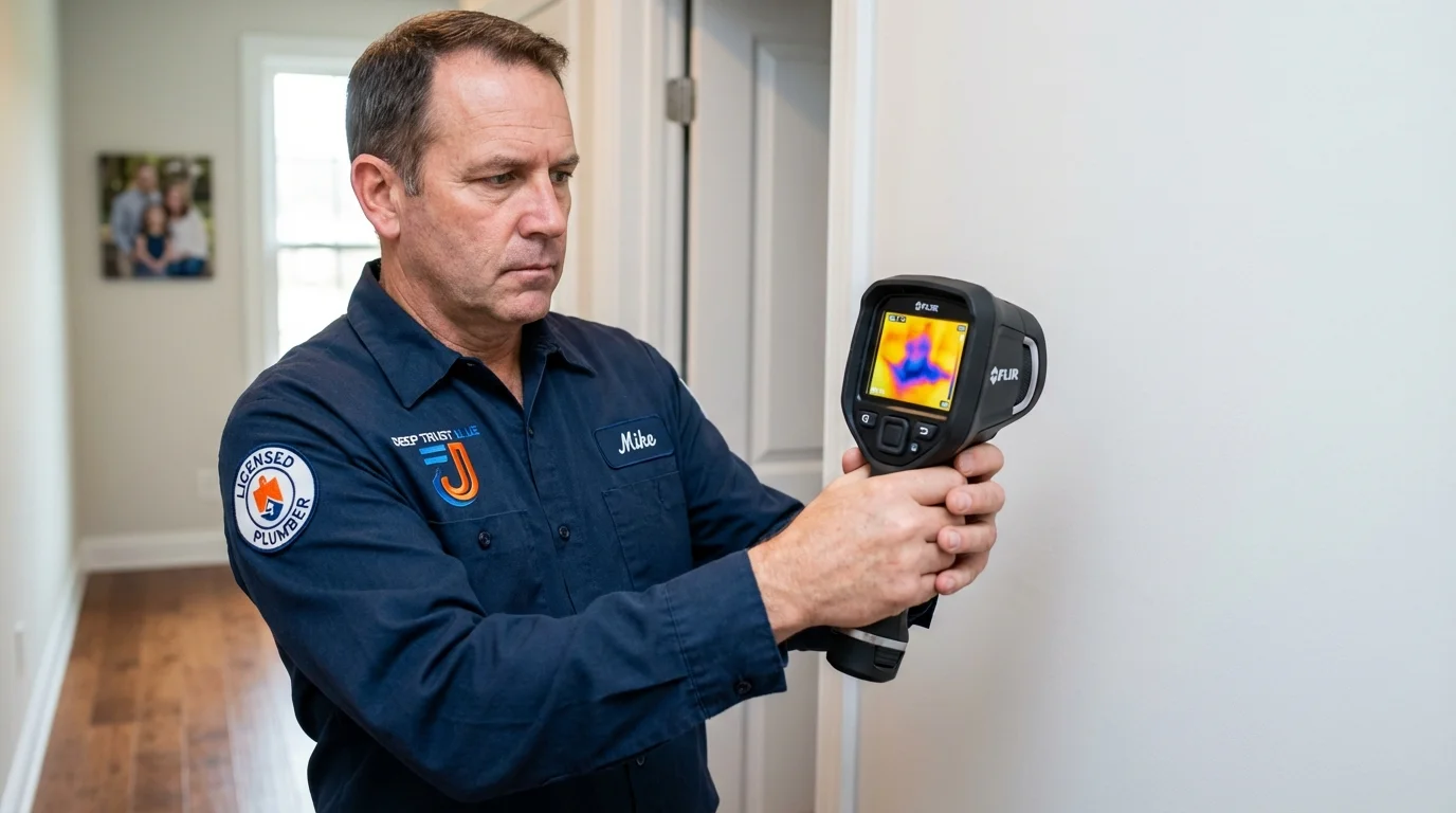 Thermal imaging leak detection by Johns Plumbing LLC in Biloxi